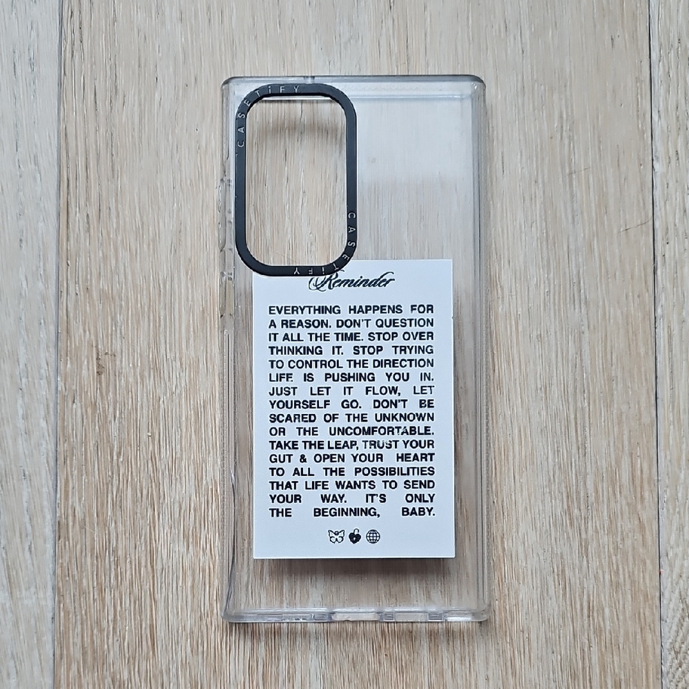 Casetify Samsung Galaxy S23 Ultra Magnet Case with Inspirational Quote